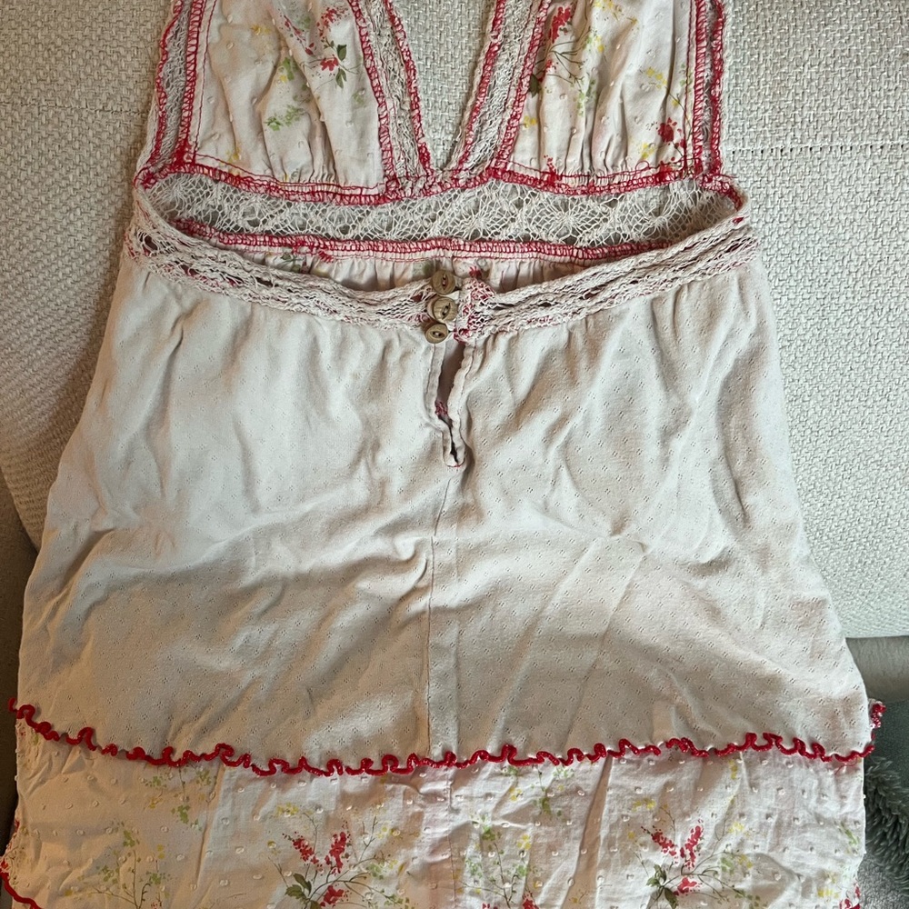 Floral Lace Trim Dress - Picture 3 of 3